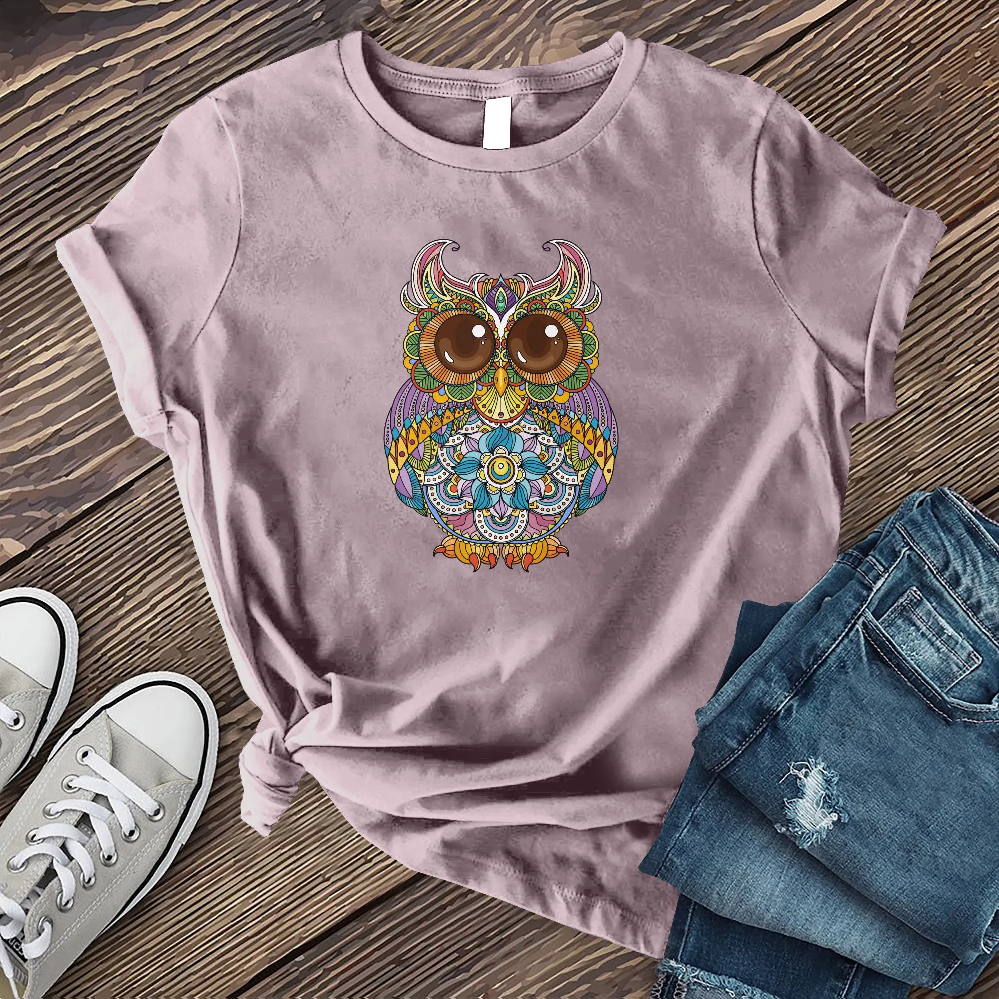 Mandala Owl T-shirt