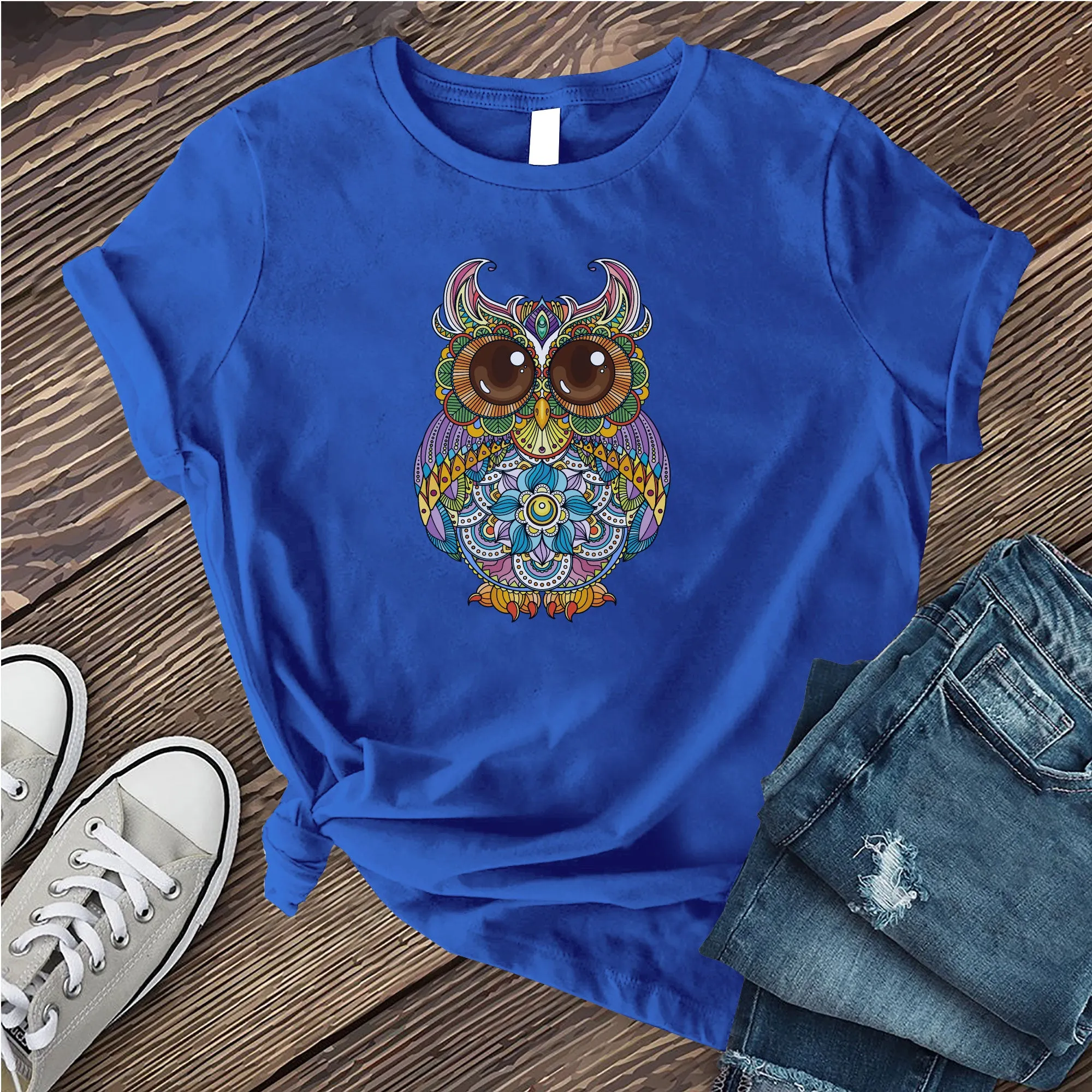 Mandala Owl T-shirt