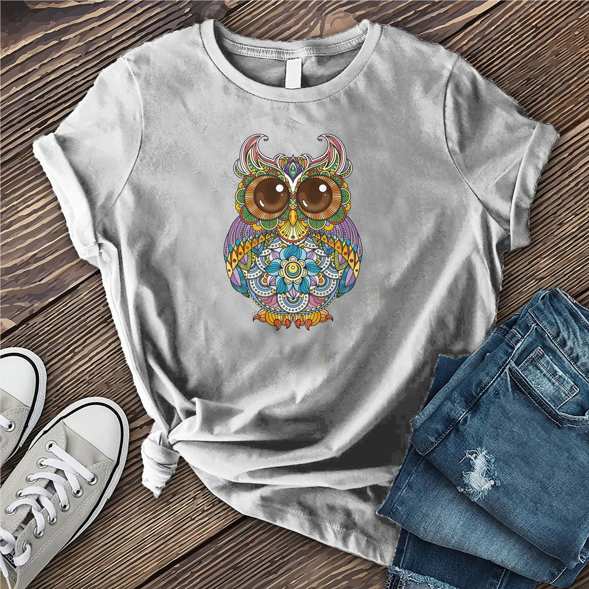 Mandala Owl T-shirt