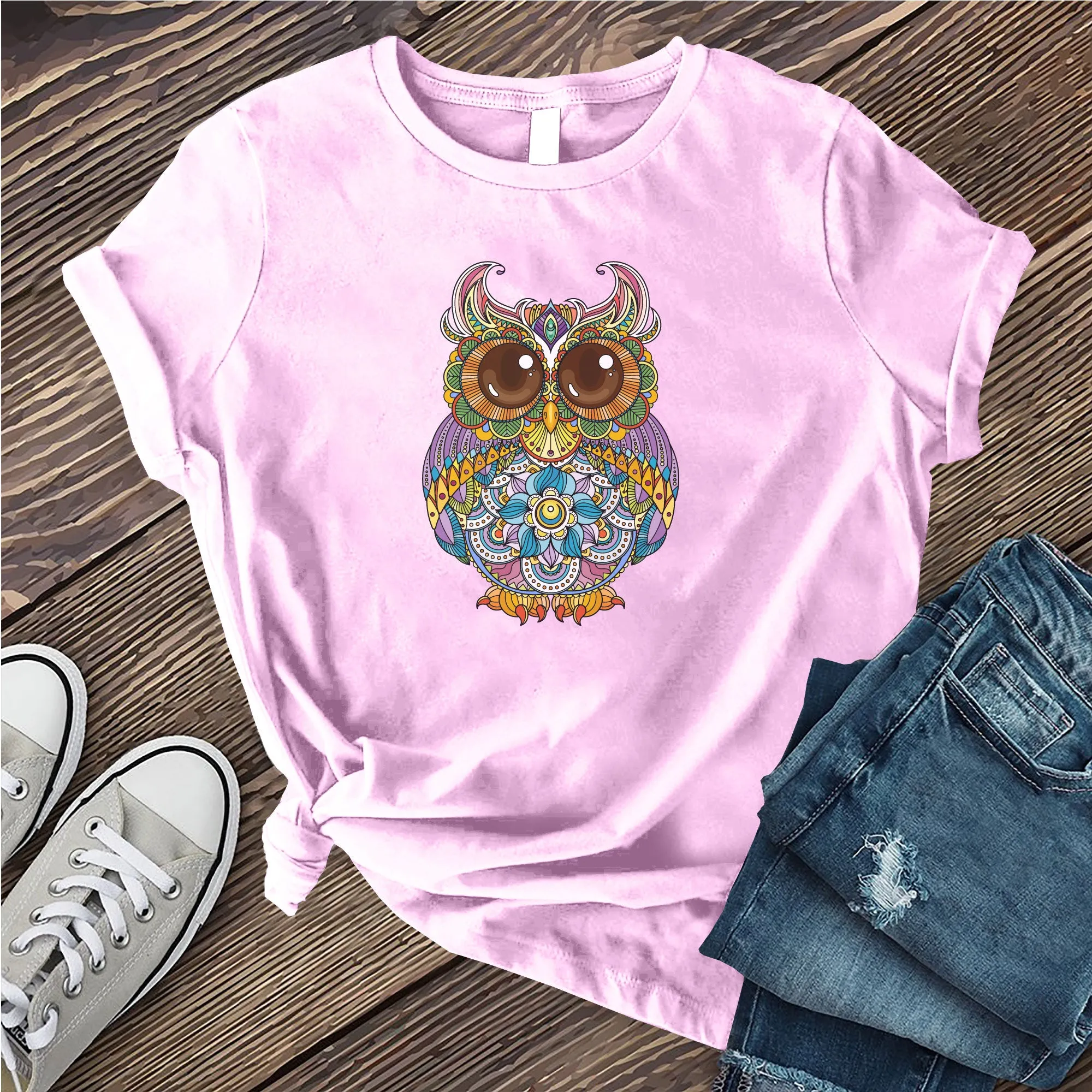 Mandala Owl T-shirt