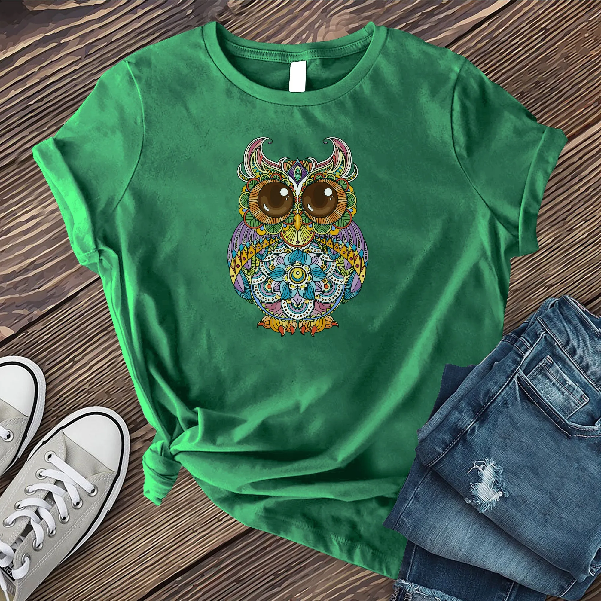 Mandala Owl T-shirt