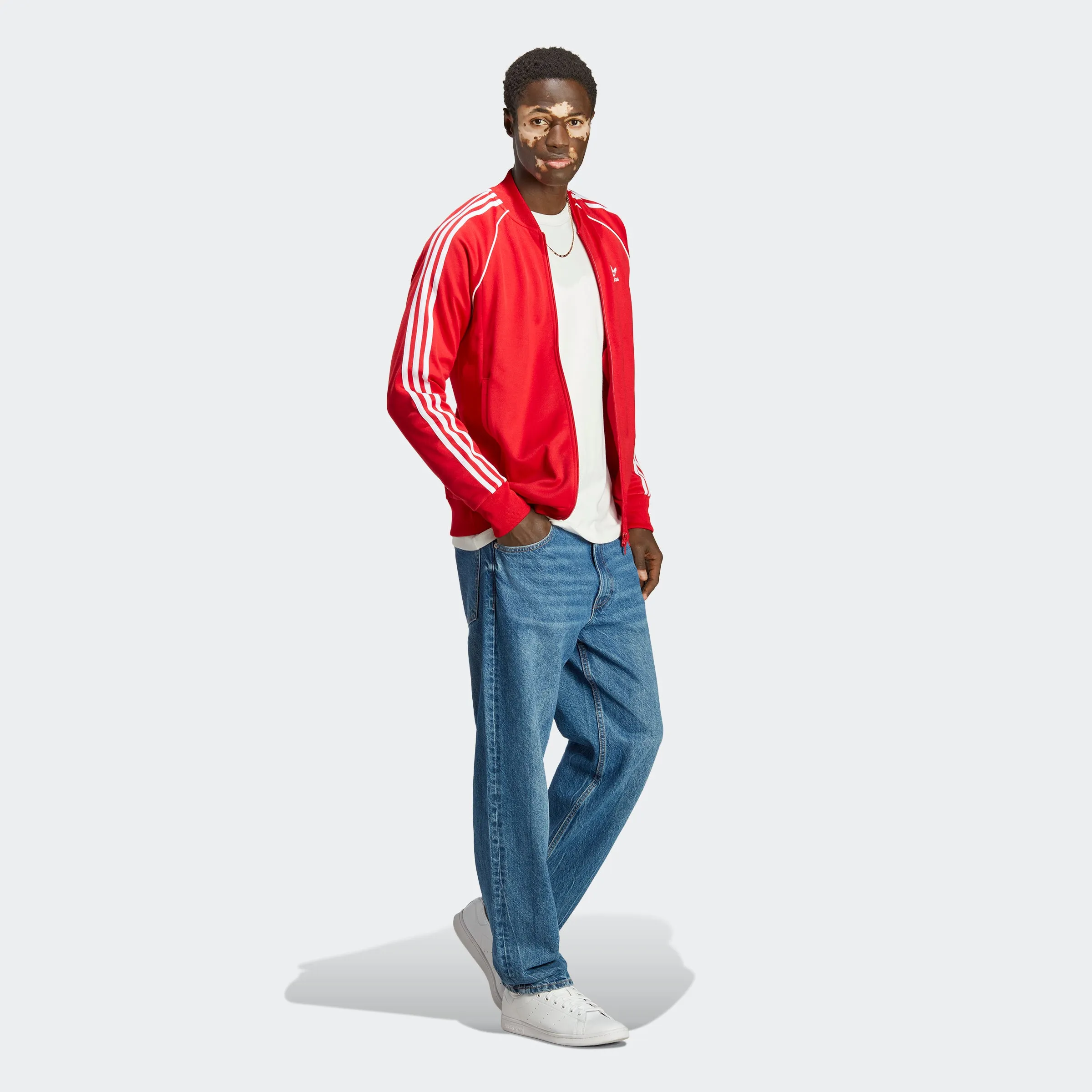 Men's adidas Originals Adicolor Classics SST Track Jacket Better Scarlet