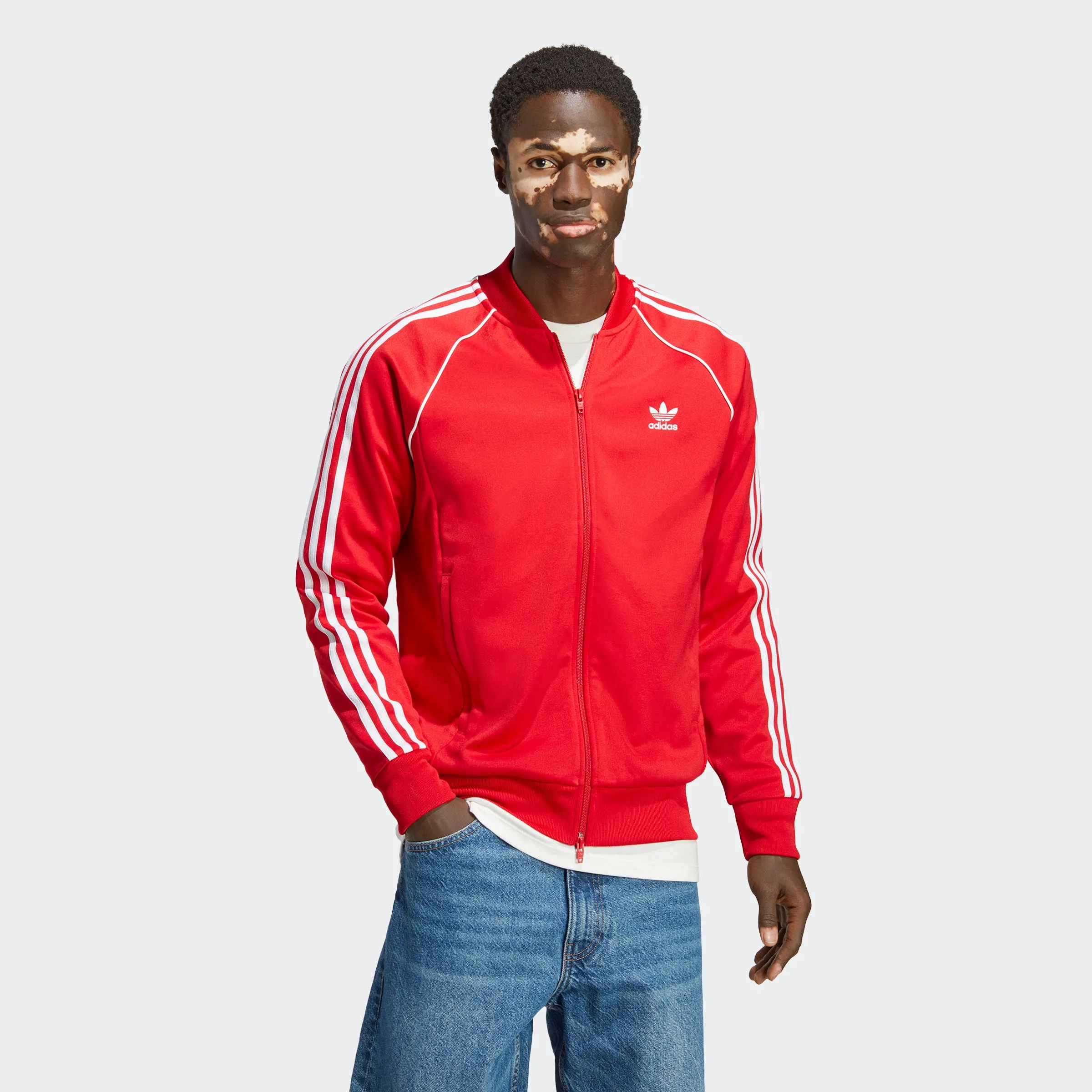 Men's adidas Originals Adicolor Classics SST Track Jacket Better Scarlet