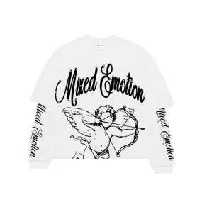 MIXED EMOTIONS Blur Long Sleeve (White)