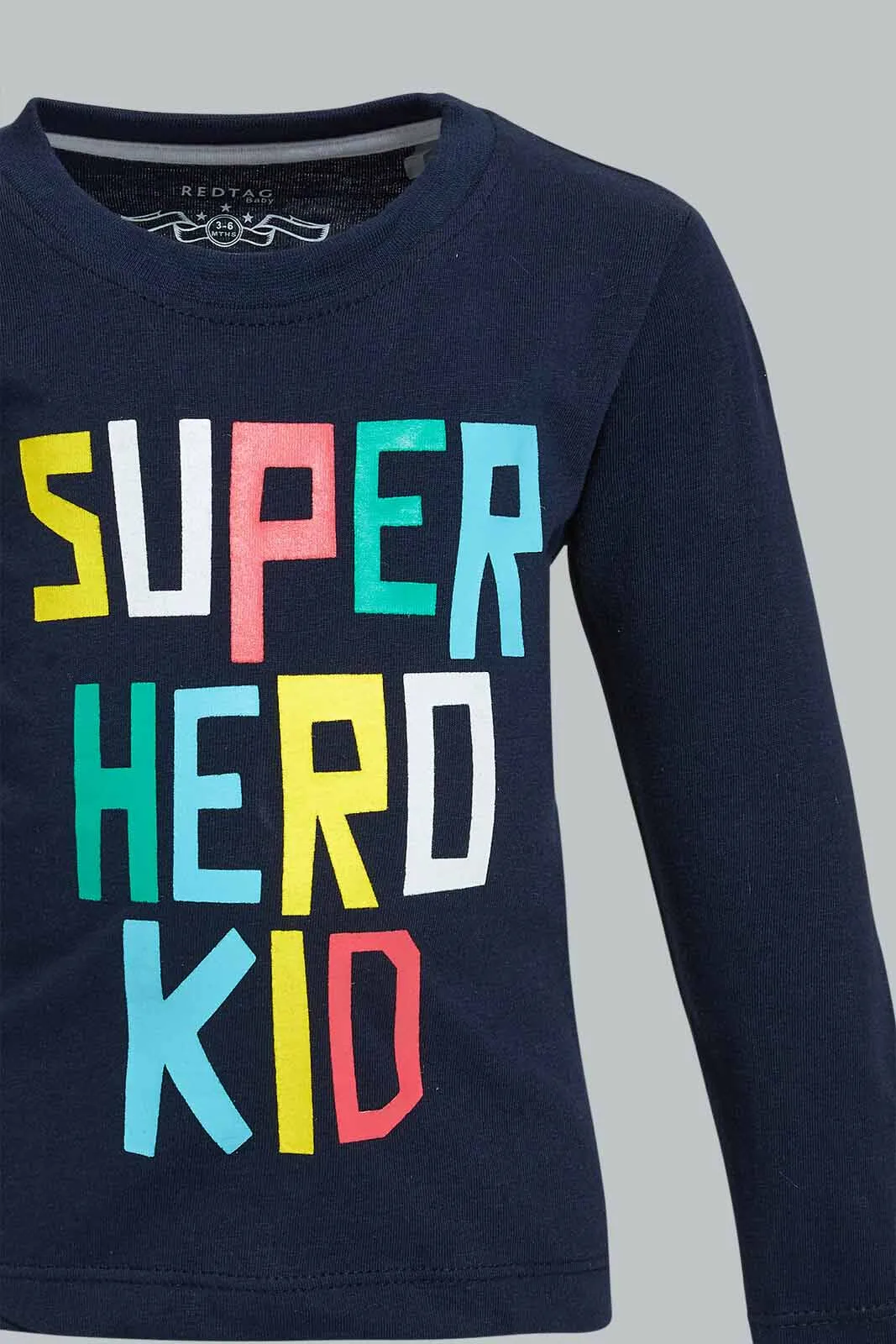 Navy Super Hero Kid T-Shirt