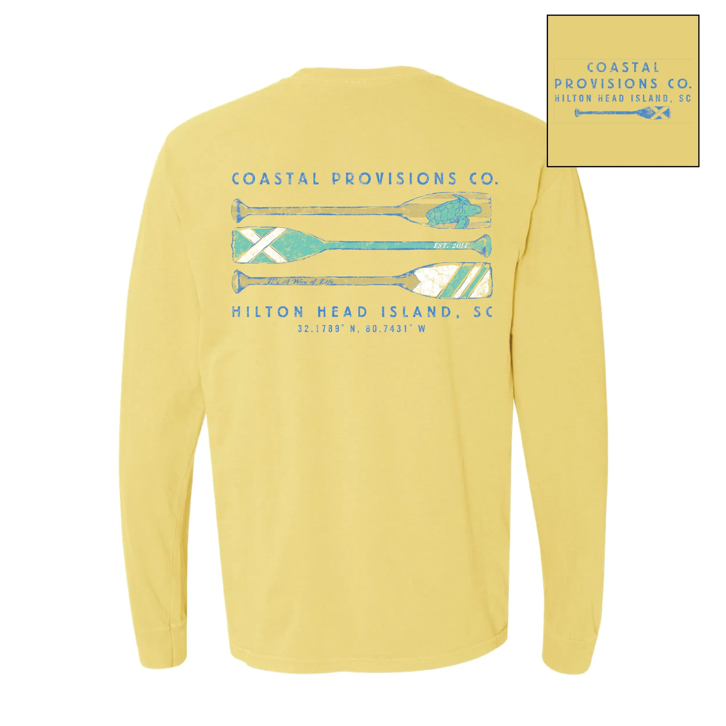 Oar Logo Long Sleeve- Butter