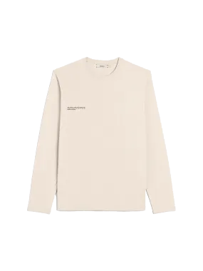 Organic Cotton Long Sleeve T-shirt with C-FIBER™—sand