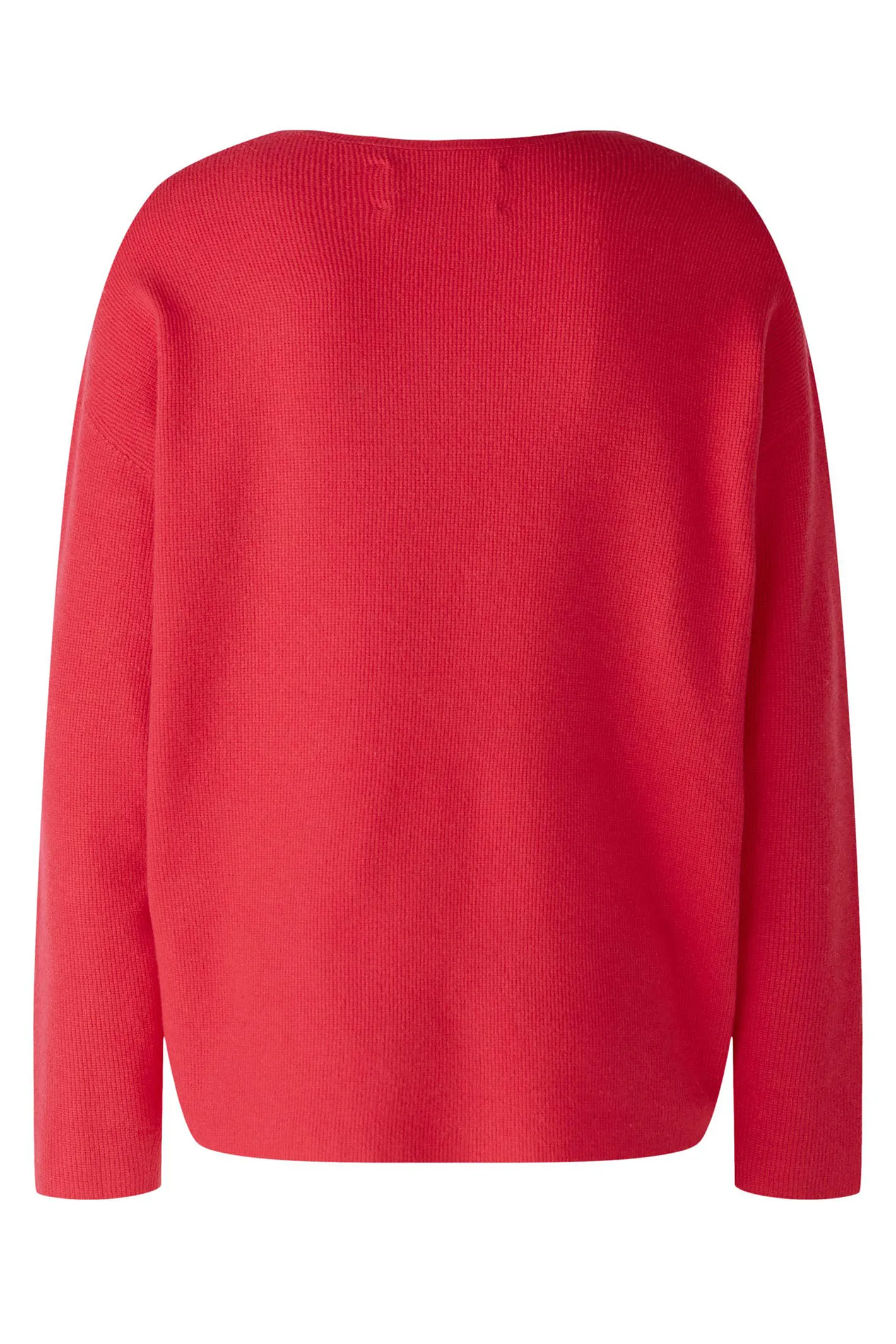 Oui 89057 Jazzy Red Deep V-Neck Jumper