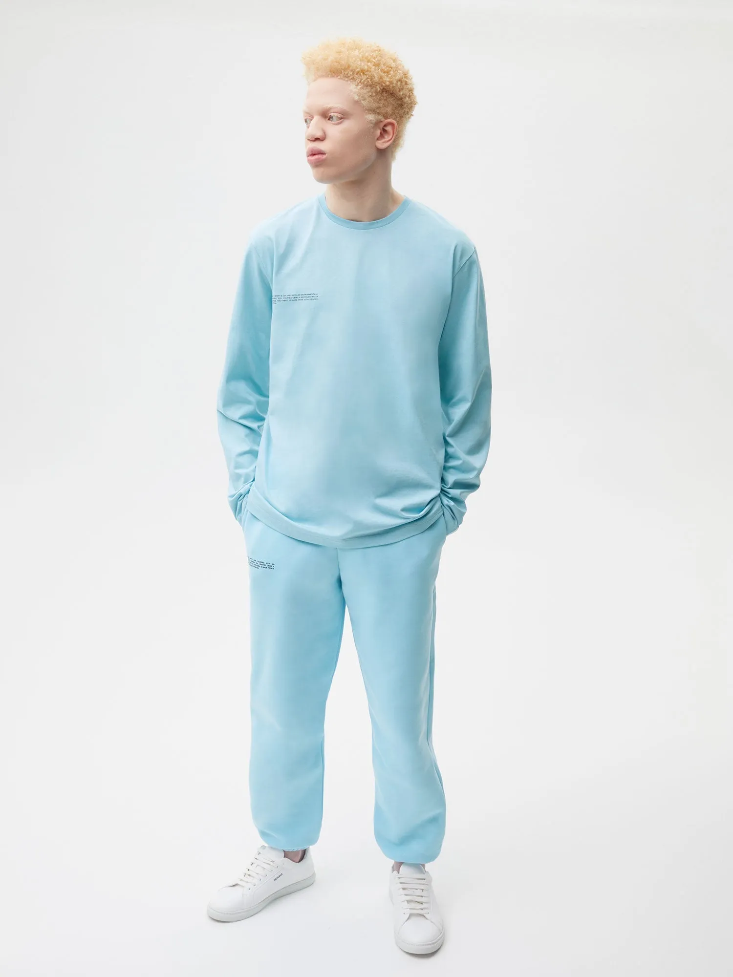 PPRMINT™ Organic Cotton Long Sleeve T-shirt Core—celestial blue