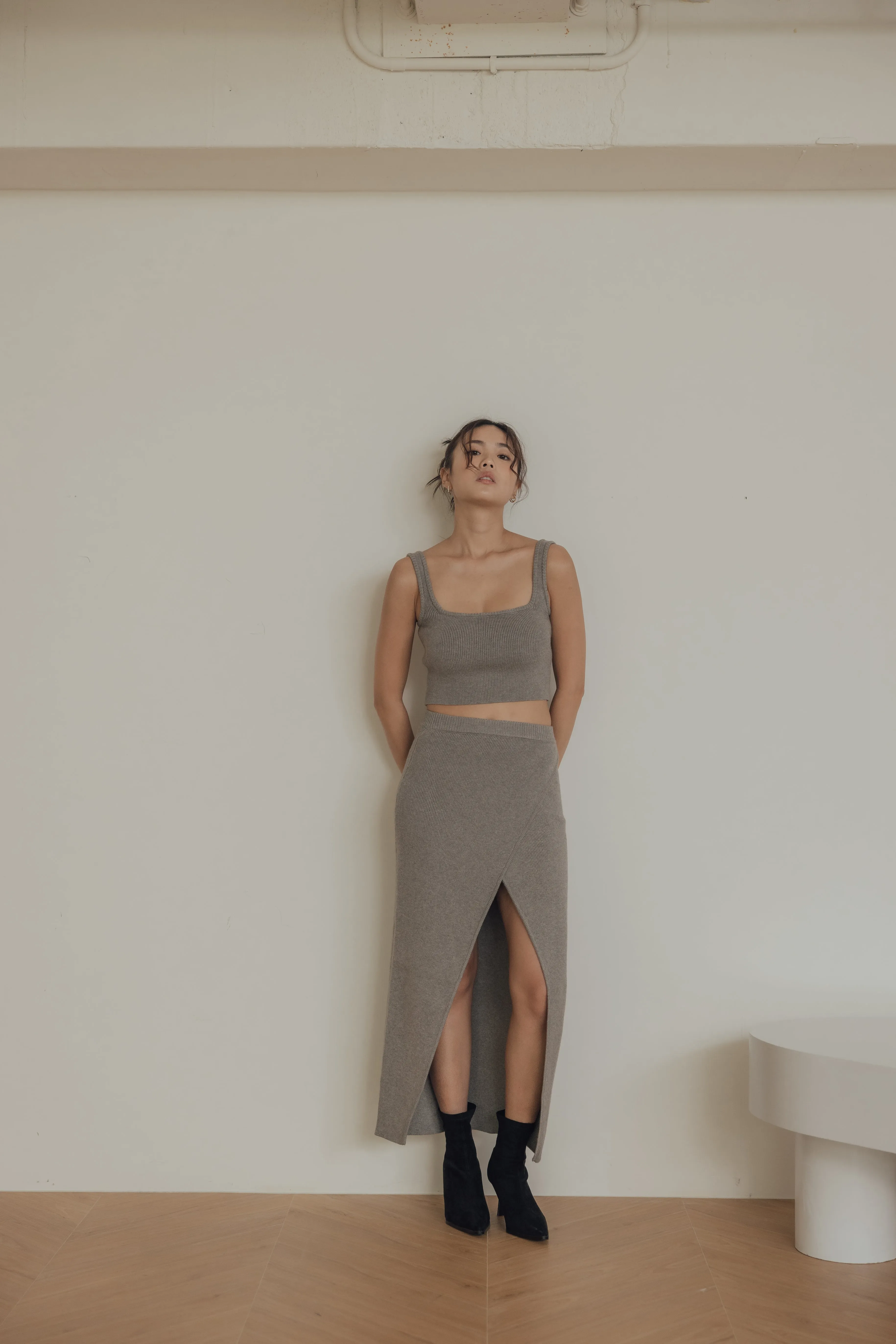 Push Up Knit Square Neck Bra Top (針織方領)