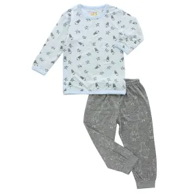Pyjamas Set Small Star & Sheepz Blue   Big Sheepz Grey