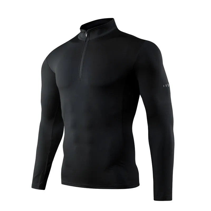 Quick Dry breathable Running Shirt Men Bodybuilding Sport T-shirt Long Sleeve