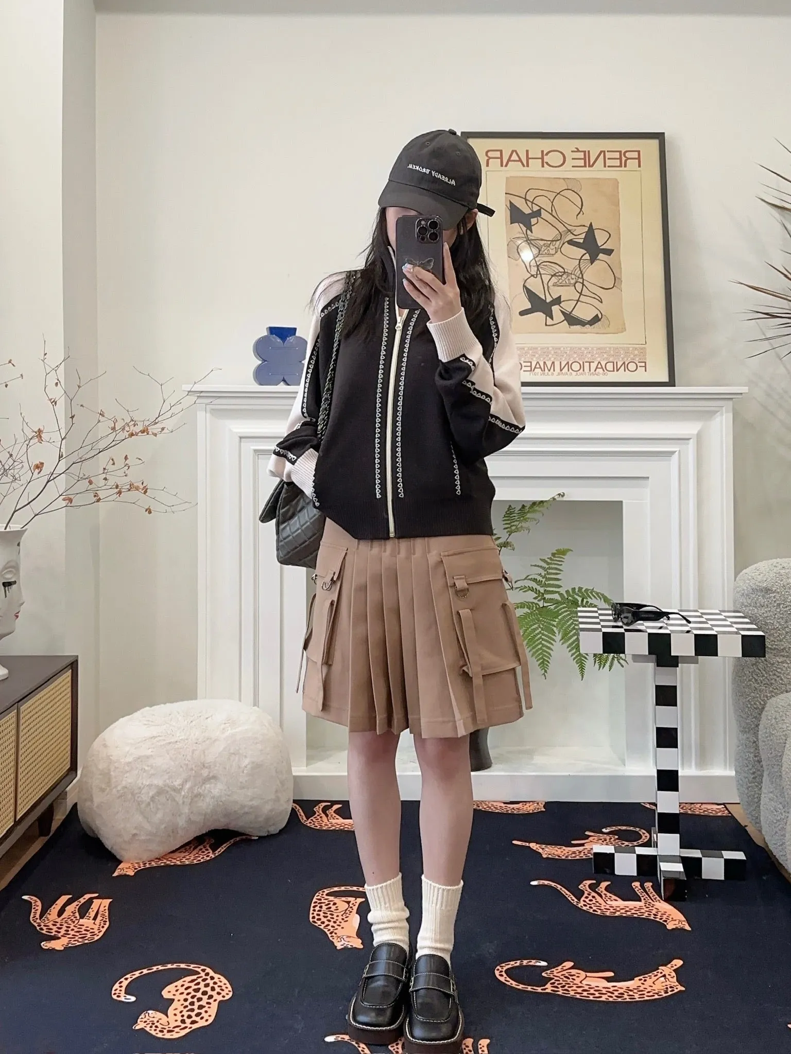 ROKH EMBROIDERED KNITTED TRACK JACKET