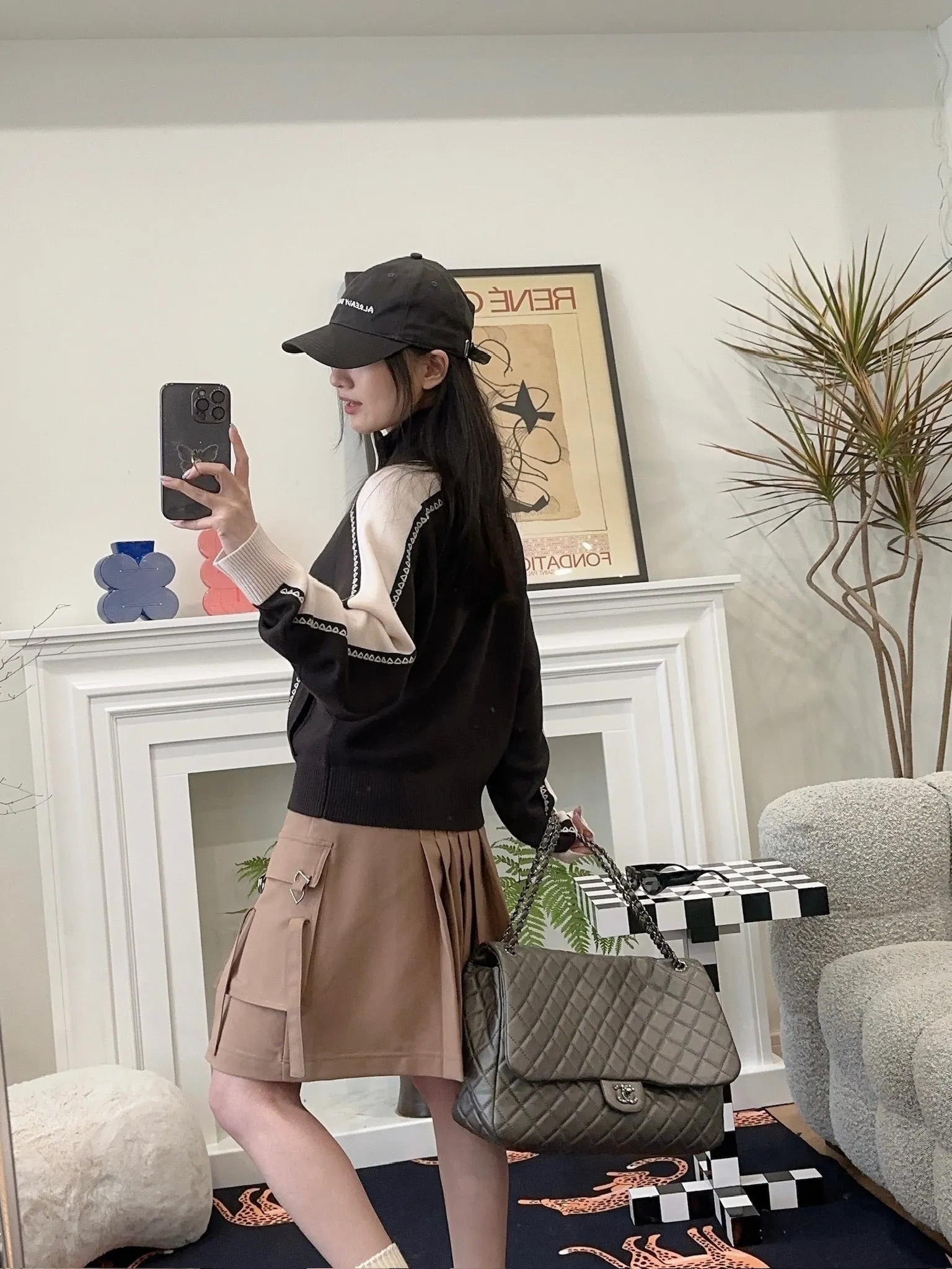 ROKH EMBROIDERED KNITTED TRACK JACKET