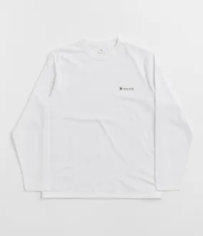 Snow Peak Onepoint Logo Long Sleeve T-Shirt - White