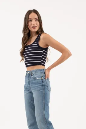 Striped Cropped Top