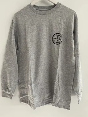 Supra cross seal long sleeve tee grey heather 103783-034