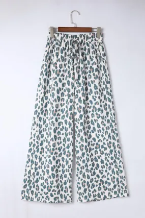 Unrestricted Leopard Print Wide Leg Culottes