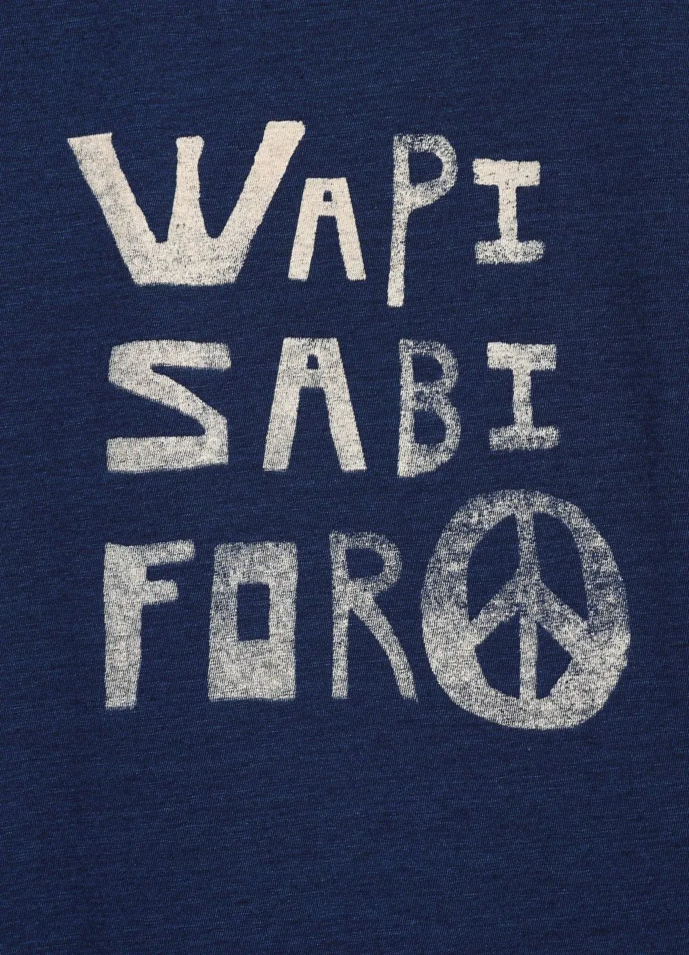 WAPI SABI FOR PEACE | Crew Neck T | Indigo