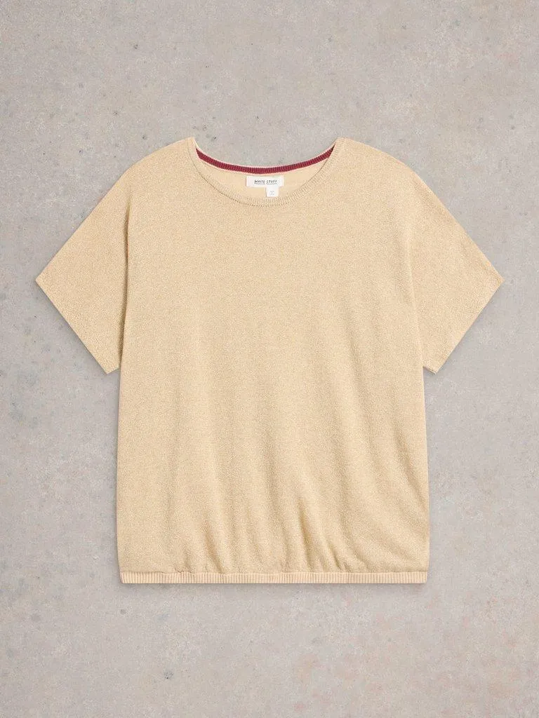 White Stuff Lena Sparkle Knit Tee