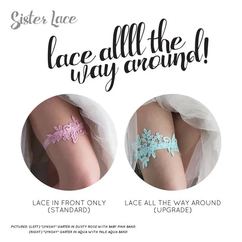 Yellow Non-Slip Wedding Garter - The Lisa