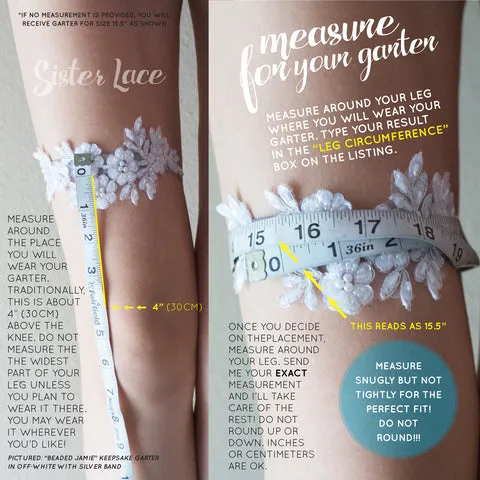 Yellow Non-Slip Wedding Garter - The Lisa
