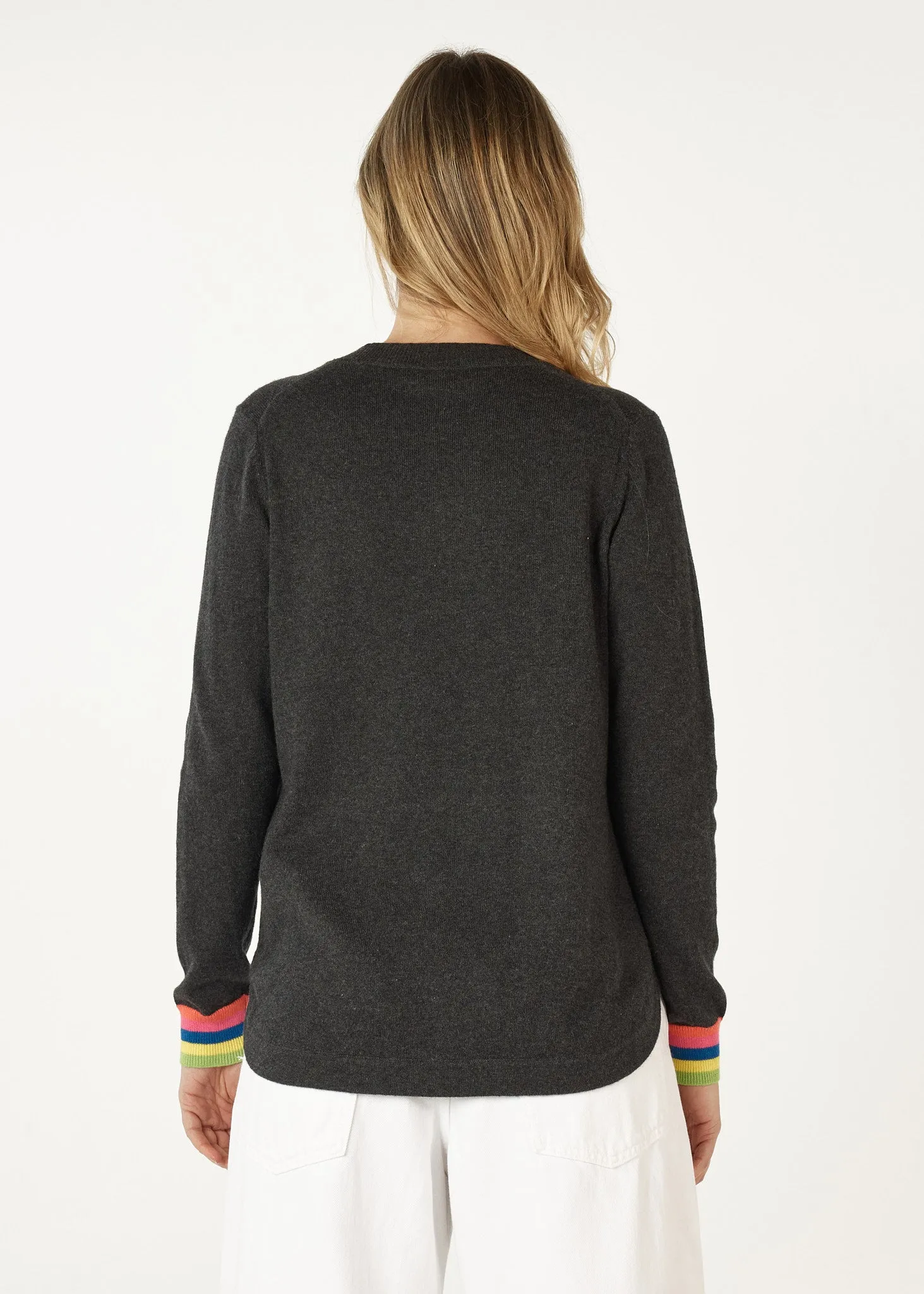 Zaket & Plover Handwork Curve Jumper  -  Cinder
